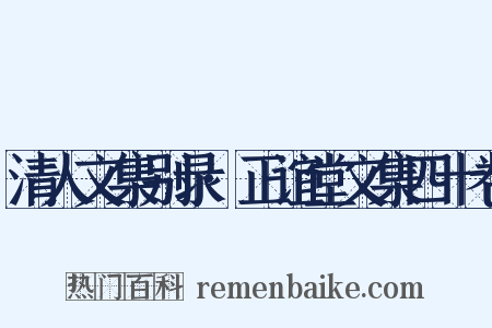 清人文集别录·正谊堂文集四十卷是什么意思的图片